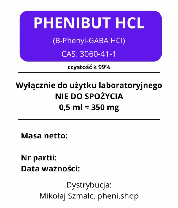 Phenibut HCL (Fenibut, Phenyl-GABA)